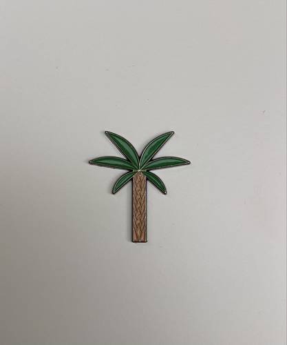 Palm Tree Metal Sticker