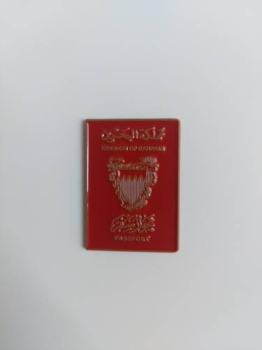 Bahraini Passport Metal Sticker