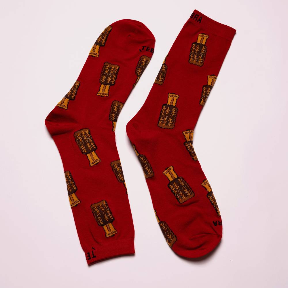 Dehn Aloud Red Long Socks