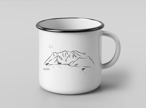 Mountain Mug White