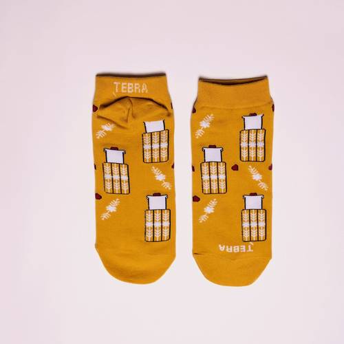 Dehn Aloud Yellow Ankle Socks