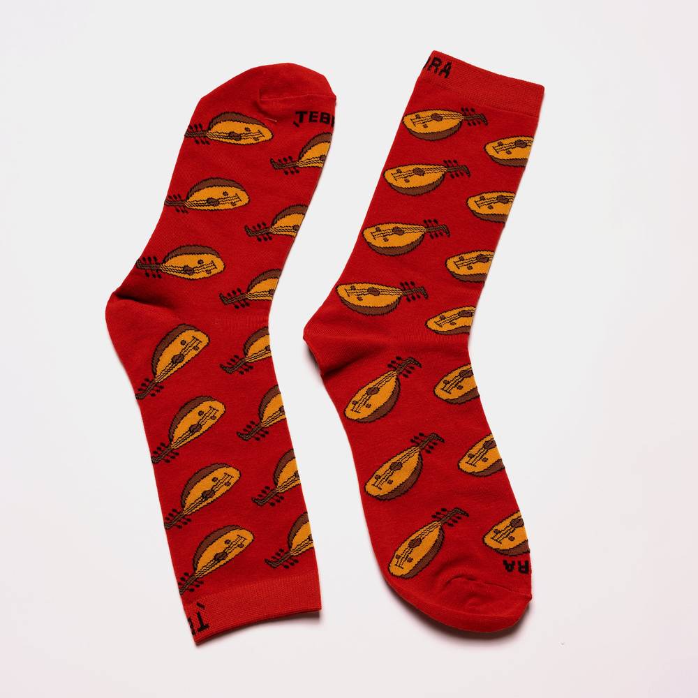 Oud Red Long Socks