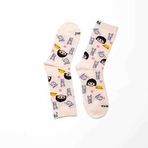 Maruko Pink Long Socks