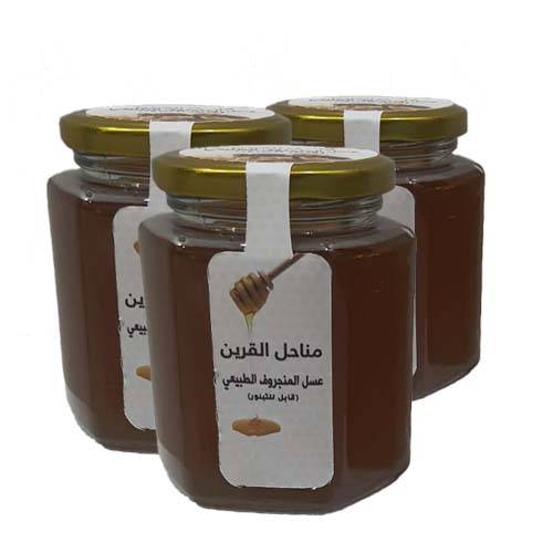 عسل المانجروف الطبيعي البلدي 100% 500جرام (3) علب مناحل القرين 