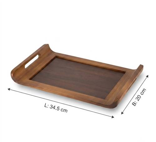 تبسي خشب مستطيل مقاس 20*34.5سم
