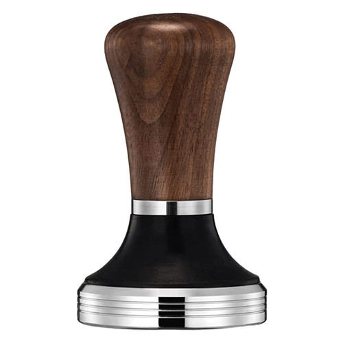 Black Tamper With Walnut Handle 58mm