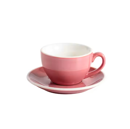 CERAMIC CUP WITH SAUCE PINK 200ML 014