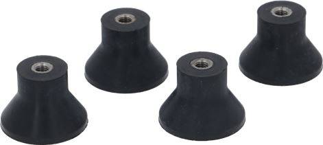 KIT RUBBER FEET M6 ø 35x25 mm 