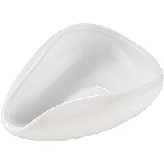 COFFEE BOWL CERAMIC CARVE WHITE