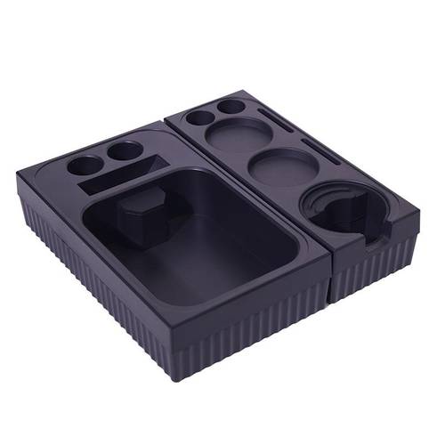 TAMPER HOLDER BLACK WITH KNOCK BOX SET
