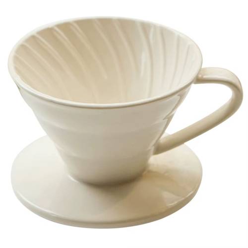 V60 Ceramic Cream Coffee Dripper(V01)