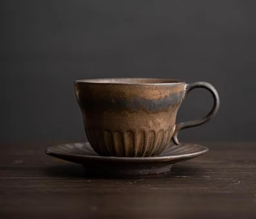 CERAMIC CUP WITH SAUCE 130ML 013