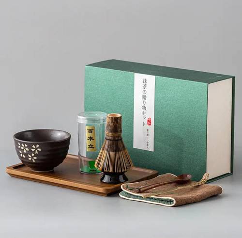 MATCHA SET SUNERIC WITH WOOD TRAY