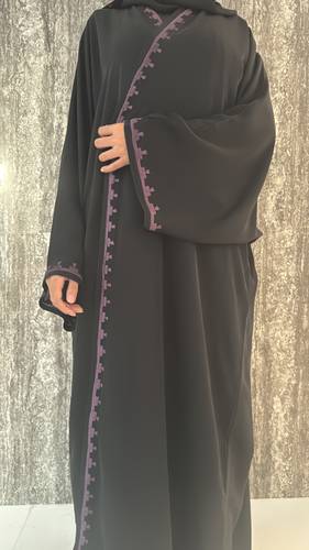 Embroidered Edge in Purple