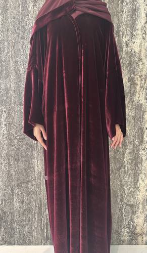 Japanese Silk Velvet in Burgundy