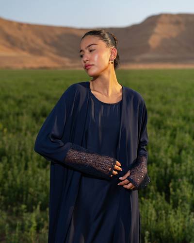 Modern Serenity in Navy Blue 