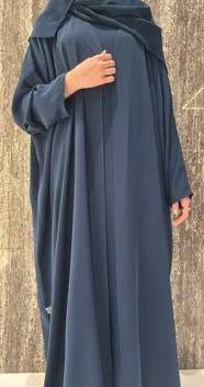  Abaya Set in Teal Blue