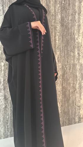Embroidered Edge in Purple