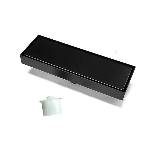 صفاية  بلاط اسود مع رداد  مقاس  8x30 Cm