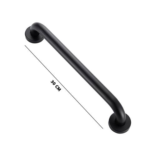 مقبض حمام اسود ستانلس ستيل 30CM ZINTH