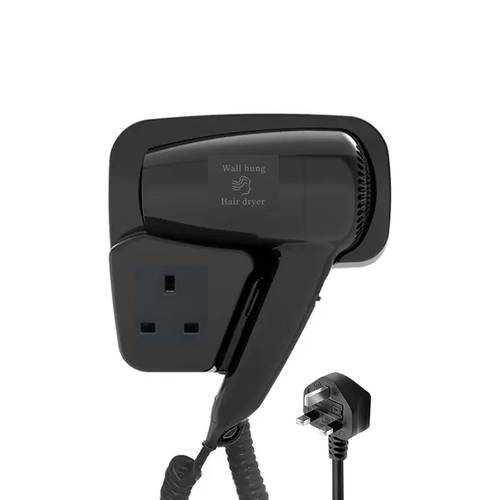 مجفف شعر اسود للحمام والفنادق 1200w