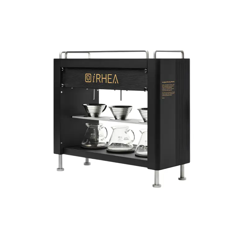 جهاز iRhea M3 Pro تحضير قهوة التقطير الاوتوماتيكي ب 3 مجموعات مع سخان مزدوج اللون الاسود