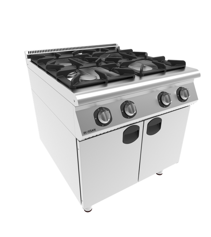Inoksan 4 Burner Gas Cooker With BaseCupboard