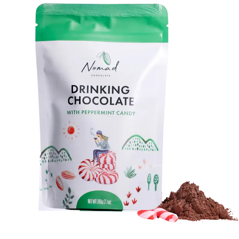 Nomad Drinking Chocolate Peppermint Candy 200G