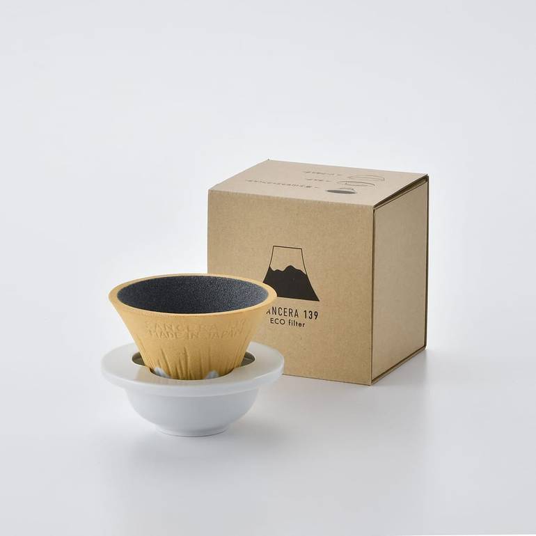  COFIL FUJI Ceramic Coffee Filter Dripper Yellow