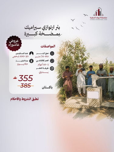 بئر ارتوازي سيراميك بمضخة كبيرة (دولة باكستان )
