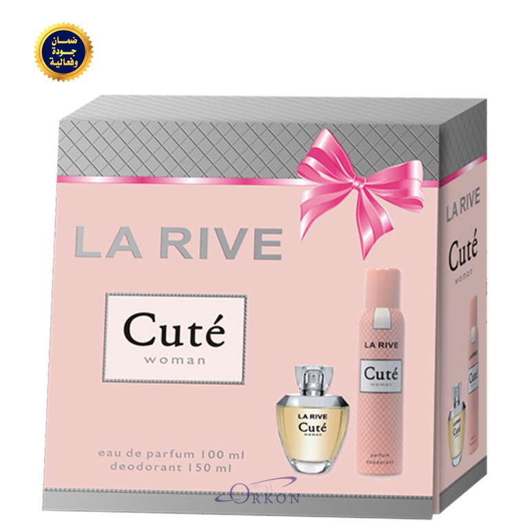 لاريف - مجموعة كيوت وومن عطر ومزيل عرق نسائي - 150مل + 100مل OA2603