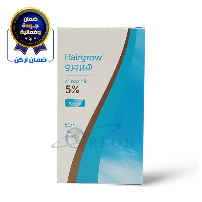 محلول مينوكسيديل هيرجرو لاطالة و تحفيز نمو الشعر بتركيز 5% / 50مل - دار الدواء