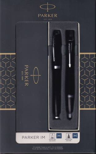 طقم قلم باركر PARKER IM اسود نيكل