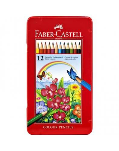 الوان خشبية 12 لون Faber-Castell 