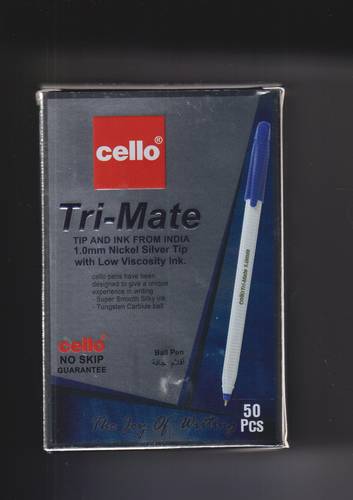 قلم جاف أزرق Cello Tri-Mate .. علبة 50 قلم