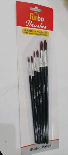 فرشاة رسم من Funbo عدد 6 ناعمة