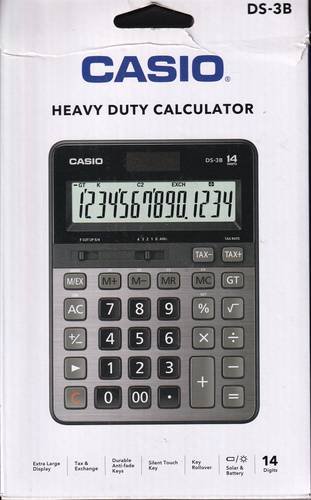 الة حاسبة كاسيو مكتبي 14 رقم Casio DS-3B