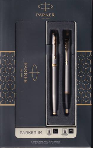 طقم قلم باركر PARKER IM نيكل ذهبي