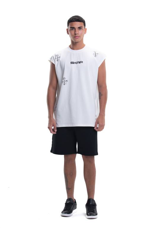 Palm Tank Top White