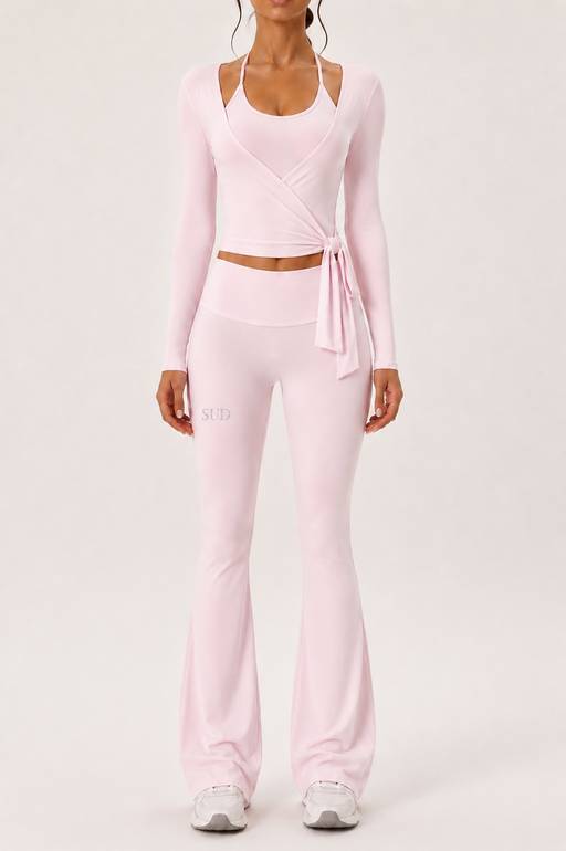 Wrap Long Sleeve Set
