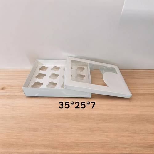 بوكس جاهز قاعده وغطاء مقسم كرتون مقاس 35*25*7