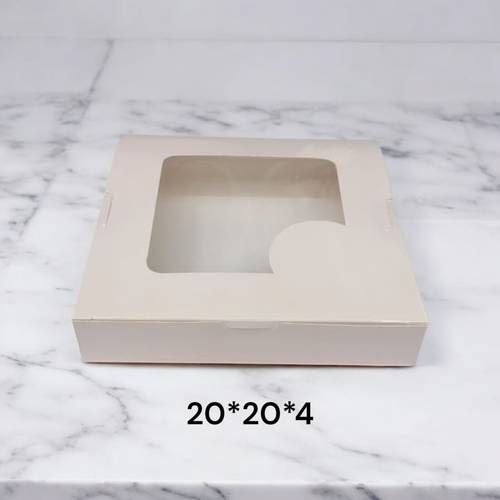 بوكس جاهز ابيض مقاس 20*20*4