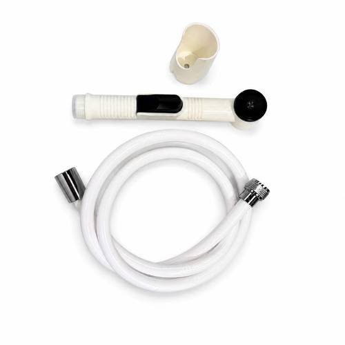 AS Raymond German White Plastic Complete Bidet Set