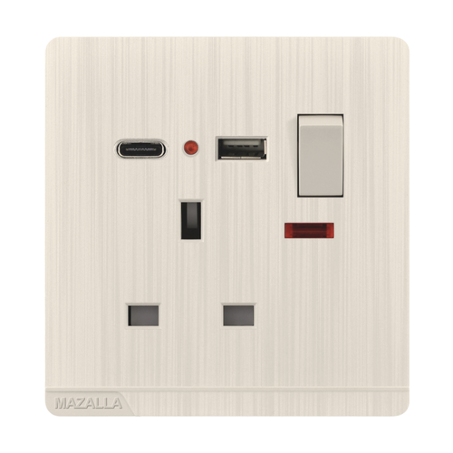 13A + USB + TYPE C