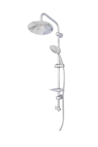 Recasto round shower set chrome italian