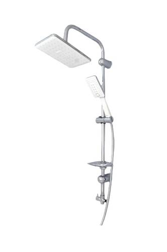 Rectangle white Italian shower set