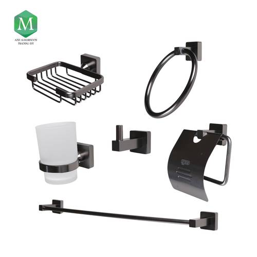TATTOO 20015 Grey Square Aluminum Accessory Set