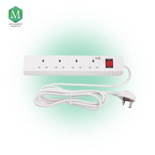 4-outlet extension cord, 5 meters long