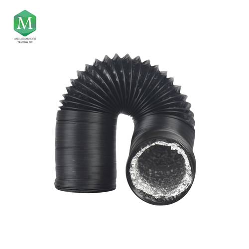 Flexible Hose for Exhaust Fans 4 Inch Black
