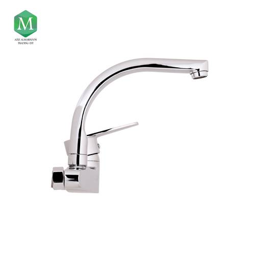 Neymar chrome wall-mounted kitchen mixer - Sarawat, five-year warranty, smuggling